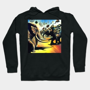 Surreal Elephants. Hoodie